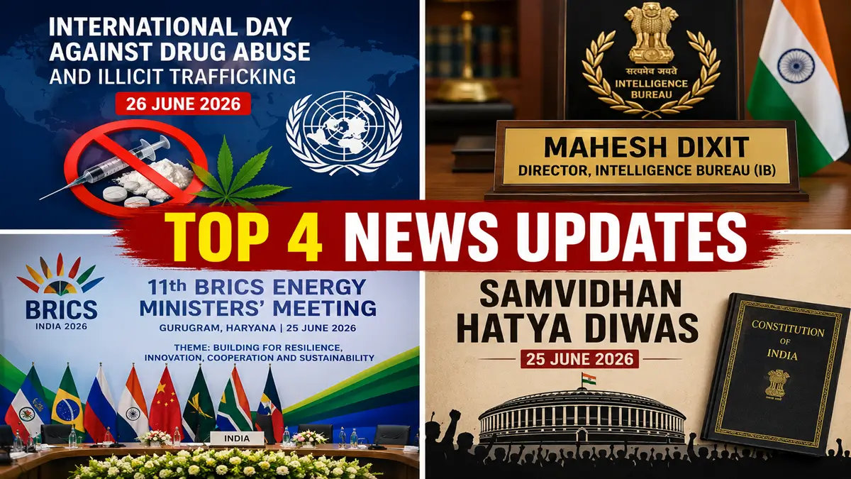 Daily Current Affairs and GK Updates (26th June, 2026)