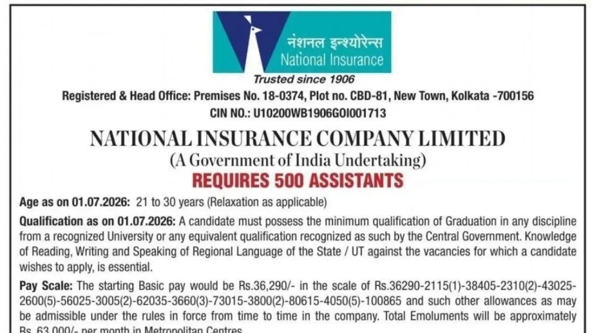 NICL Assistant Notification 2026