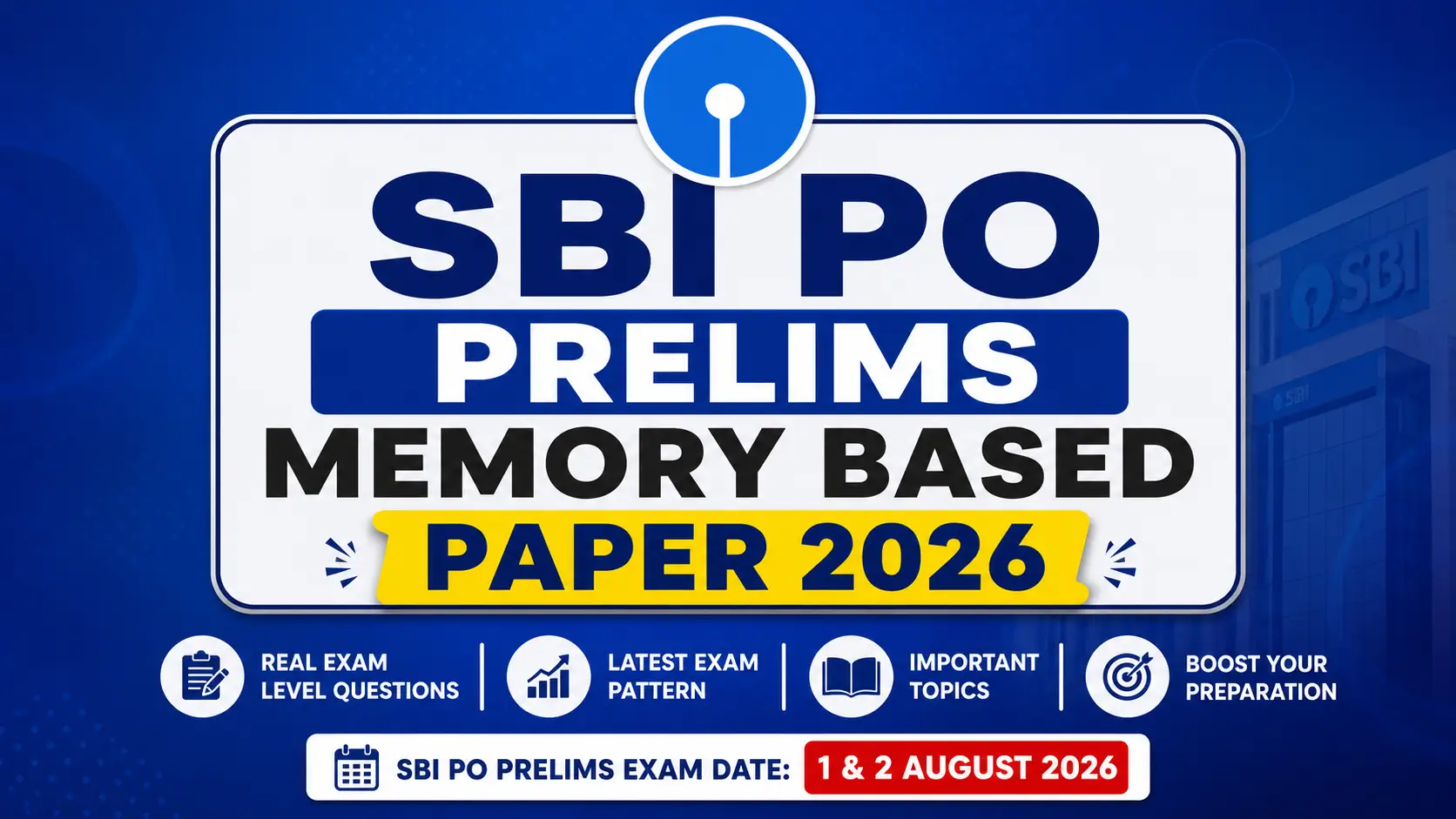 SBI PO Prelims Memory Based Paper 2026