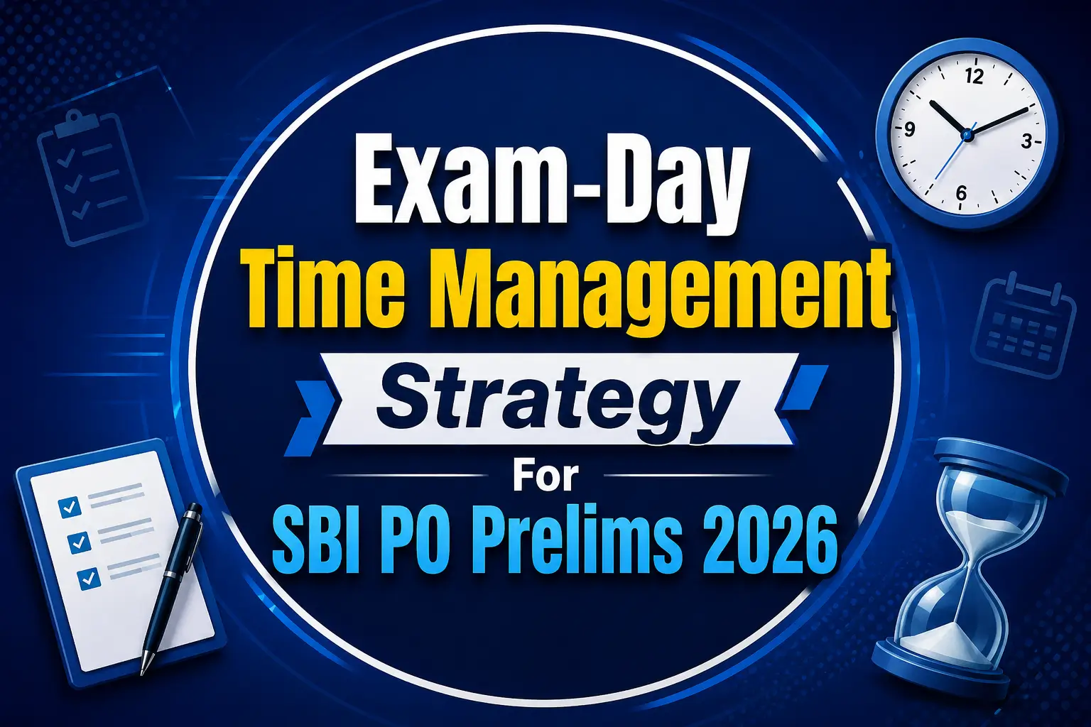 Exam-Day Time Management Strategy For SBI PO Prelims 2026