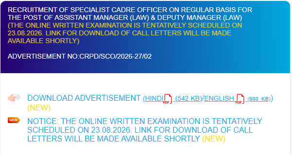 SBI SO Law Exam Date 2026 Out, Shifts & Schedule Here – Home_3.1