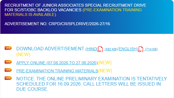 SBI Clerk Exam Date 2026 Out For Backlog Vacancies, Check Schedule – Home_3.1