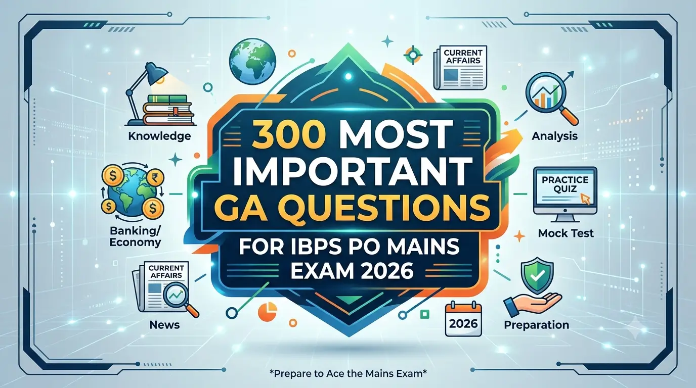 Most Important GA Questions For IBPS PO Mains Exam 2026