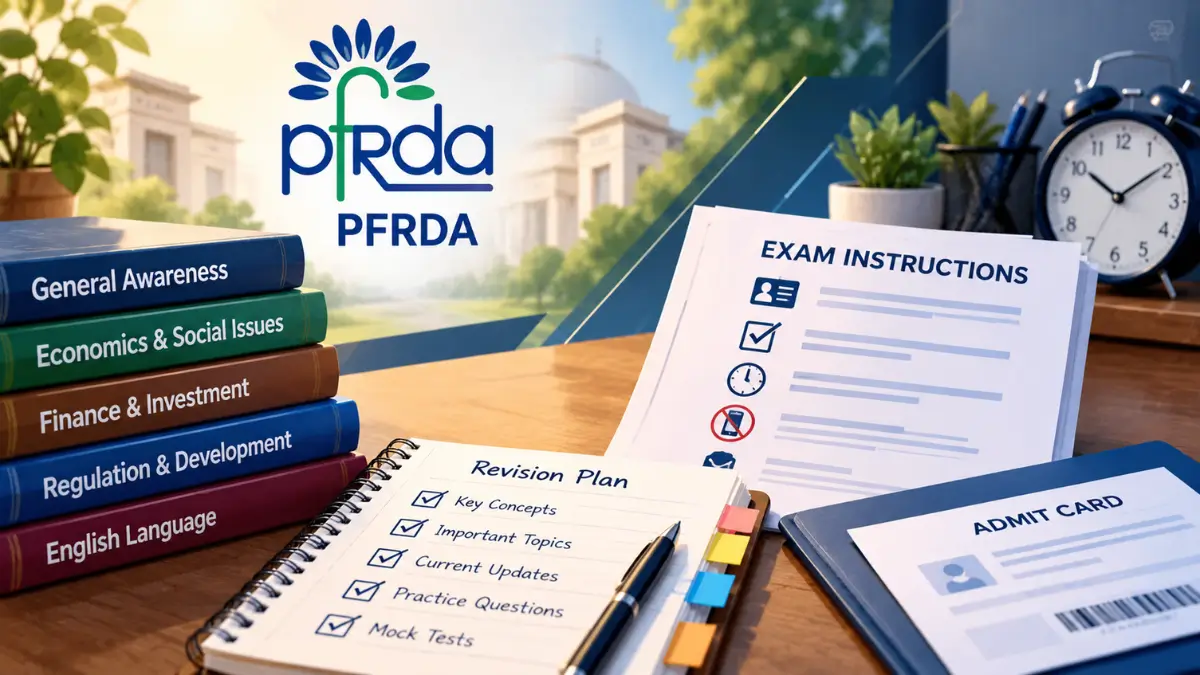 Last-Minute Revision Tips & Important Instructions for PFRDA Grade A Exam 2026