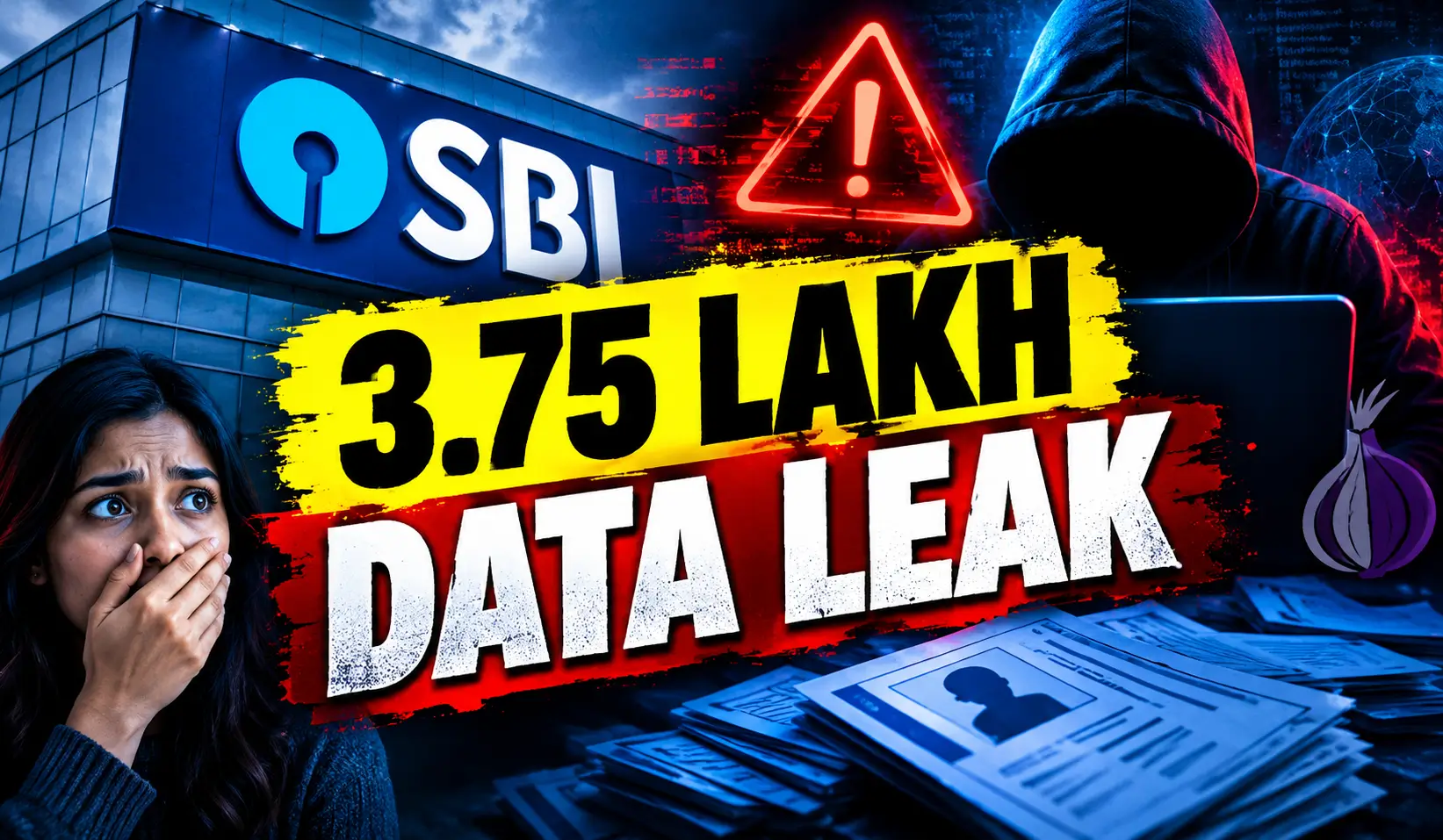 SBI Data Leak Shock! 3.75 Lakh Customer Records Reportedly Surface on Dark Web