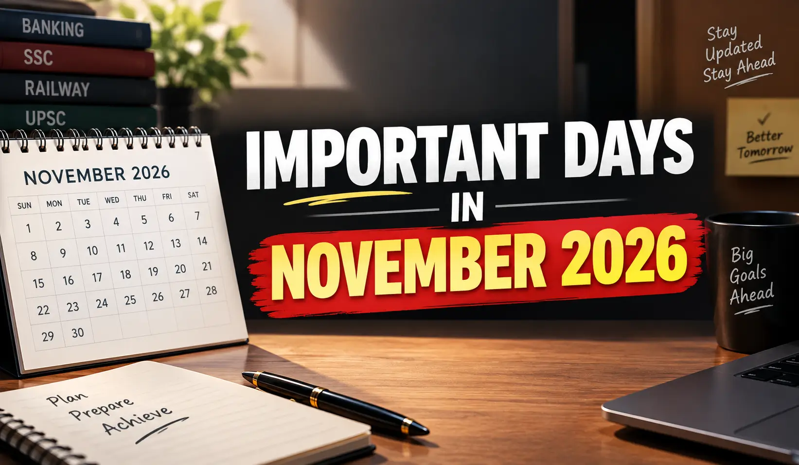 Important Days in November 2026